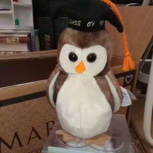 Bundle Only NWT TY “WISE” 5/31/97 Owl with Graduation Cap Beanie Baby